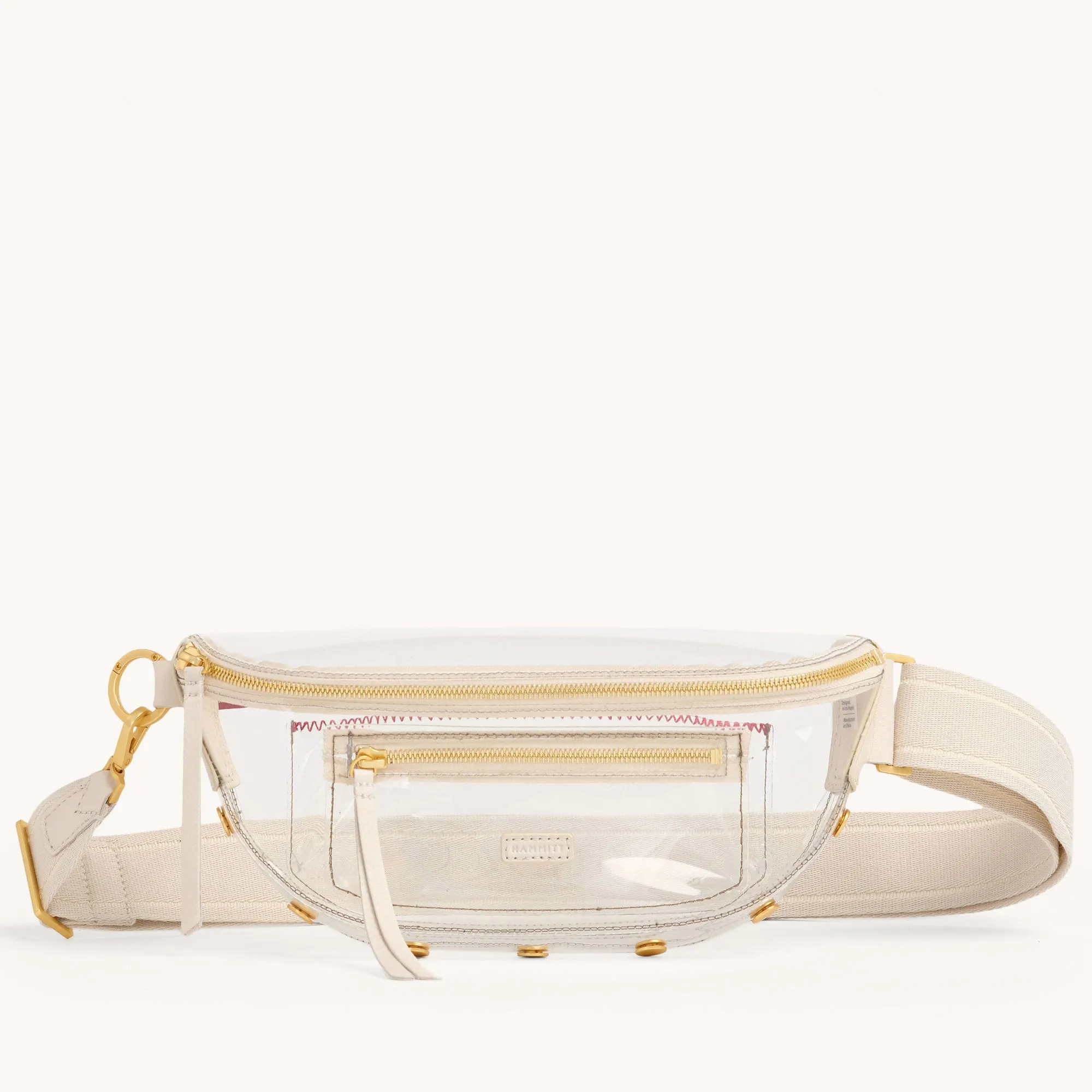 Charles Crossbody Clear | Calla Lily White/Brushed Gold | Med