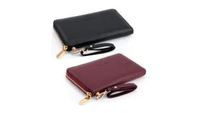 Charles Delon Women's Zip-Around Wallet with Removable Wrist Strap