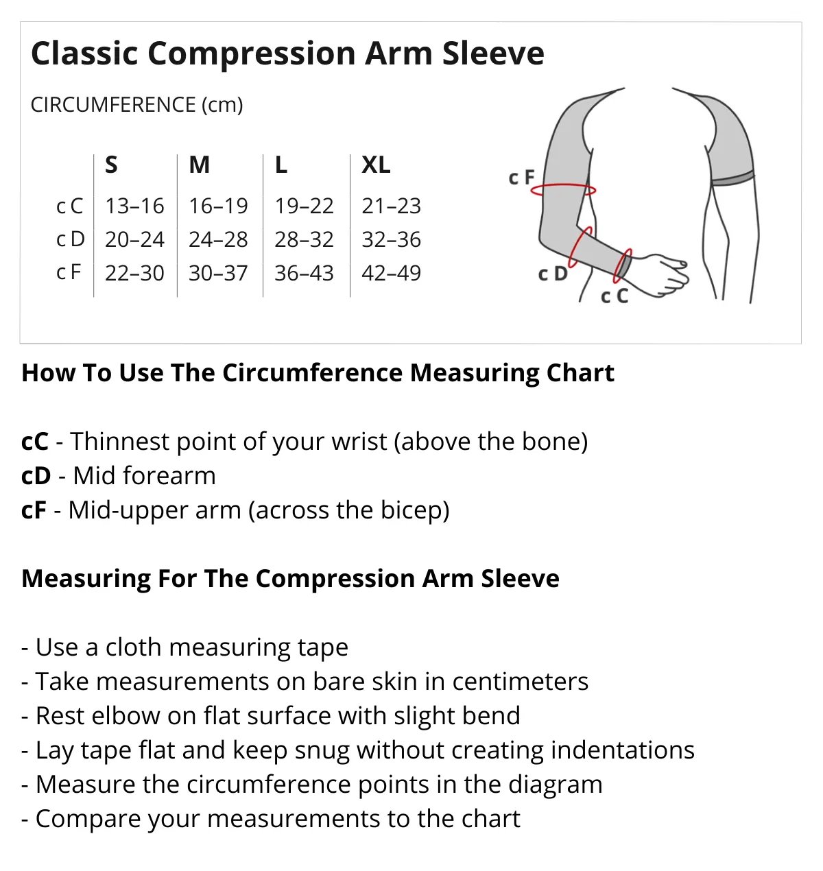 Classic Compression Arm Sleeve 23/32 mmHg