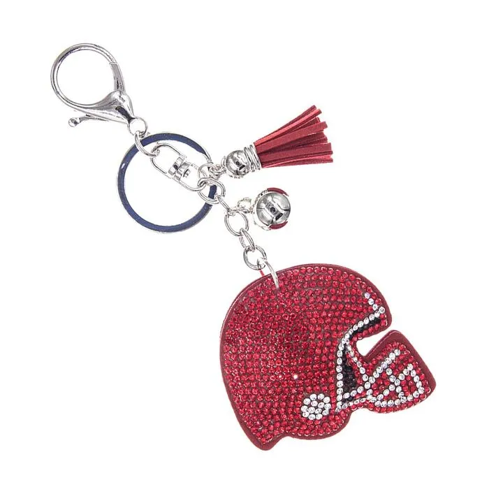 Clear Helmet Keychain Bag Charm