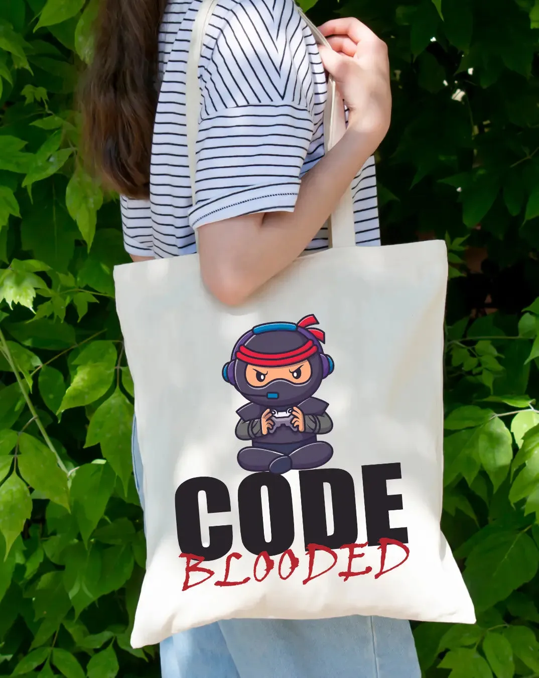 Code Blooded -  Canvas Reusable Bags