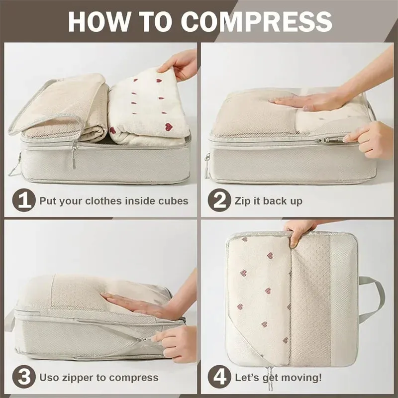 Compressible Luggage Organizer