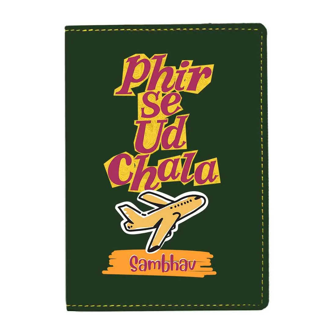 Cool Passport Covers Faux Leather Custom Holders for Passports-Phir Se Ud Chala