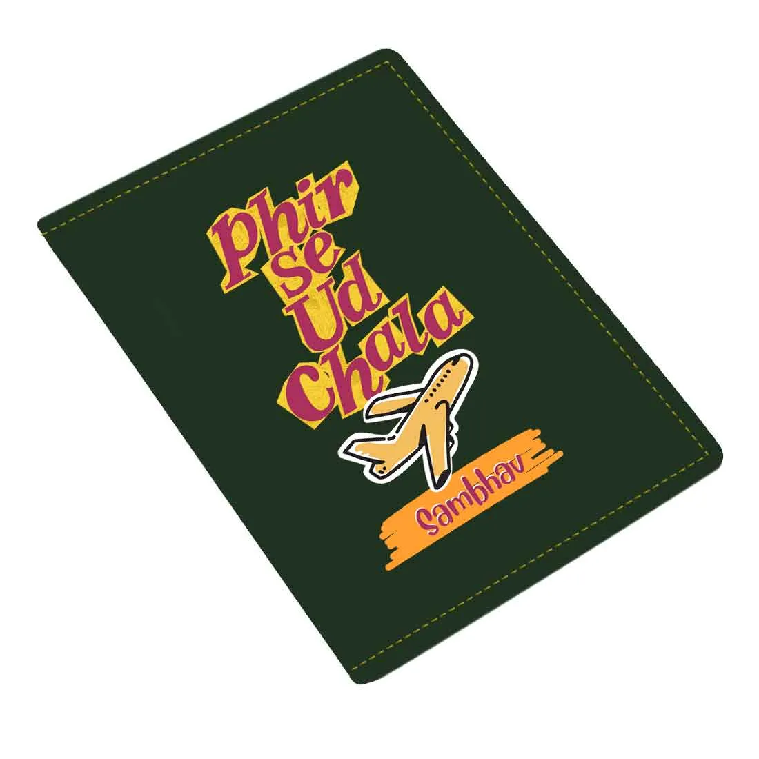 Cool Passport Covers Faux Leather Custom Holders for Passports-Phir Se Ud Chala