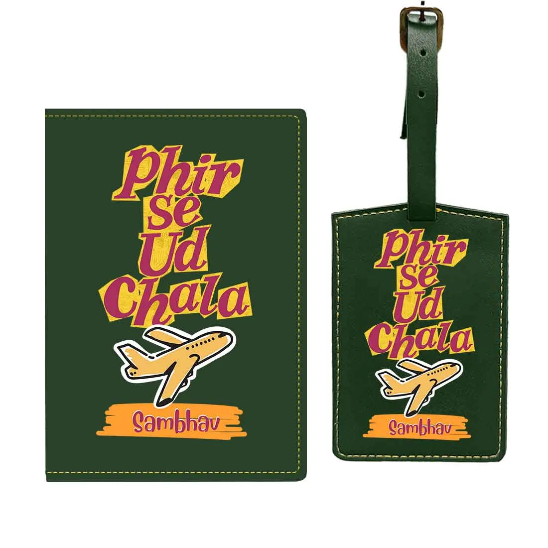 Cool Passport Covers Faux Leather Custom Holders for Passports-Phir Se Ud Chala