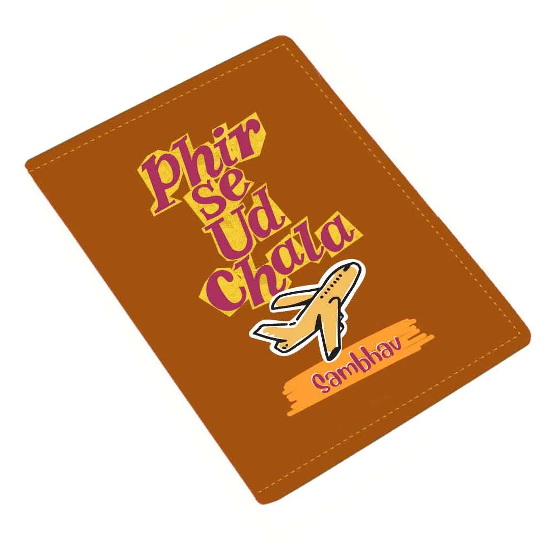 Cool Passport Covers Faux Leather Custom Holders for Passports-Phir Se Ud Chala