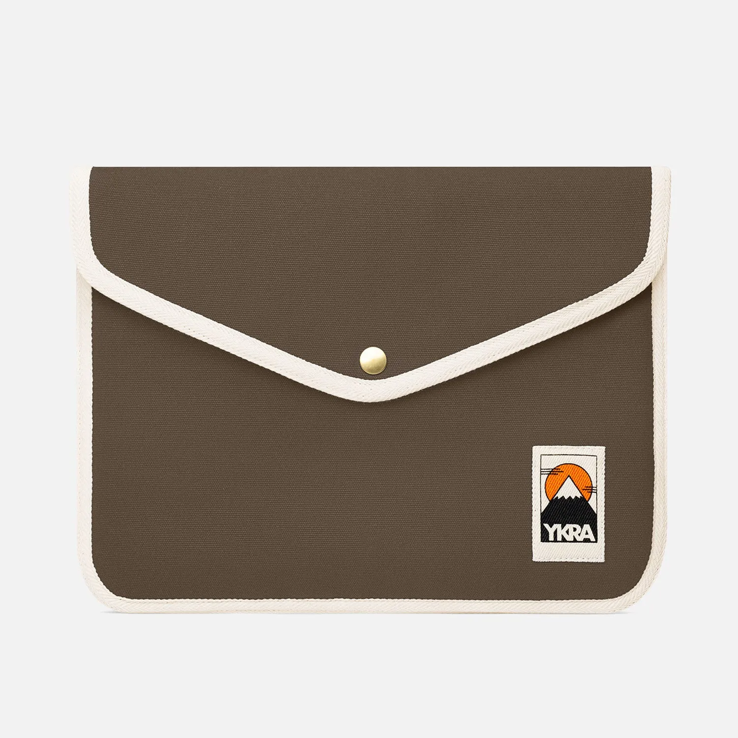 Cotton Canvas Laptop Case - Khaki