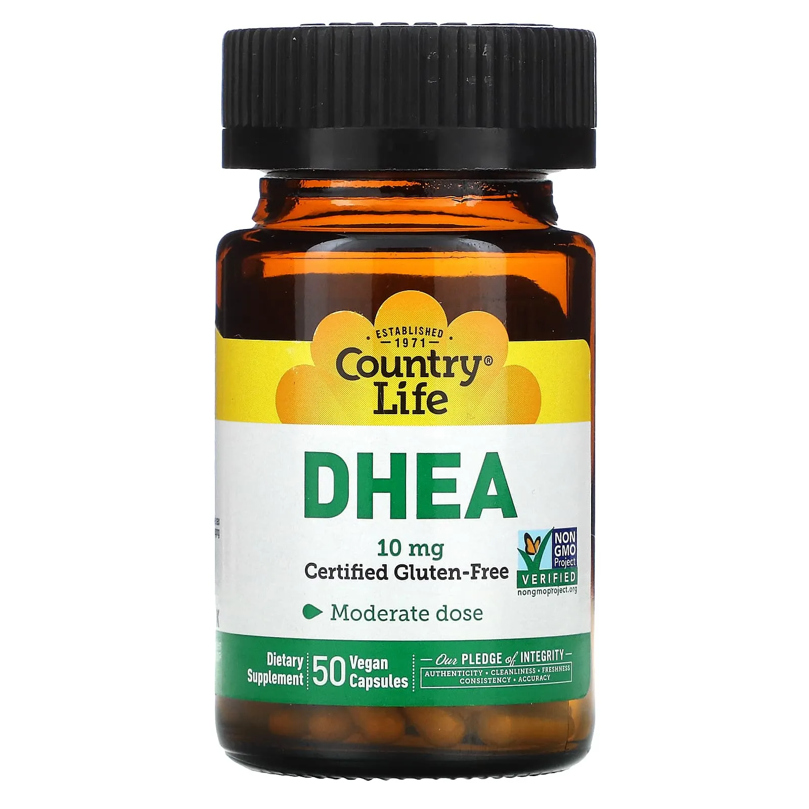 Country Life, Dhea, 10 Mg, 50 Vegetarian Capsules