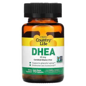 Country Life, DHEA, 25 mg, 90 Vegetarian Capsules