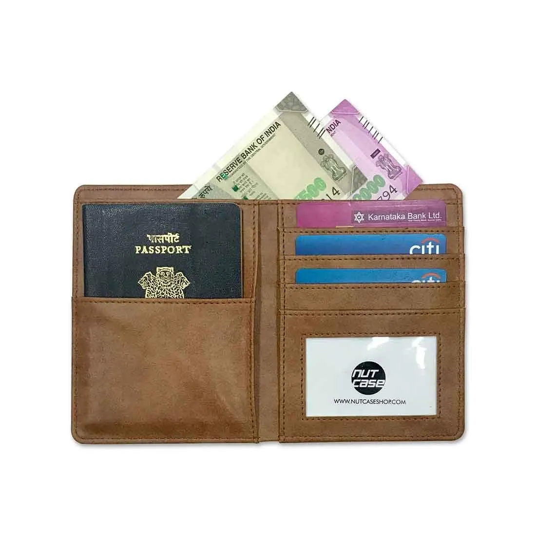 Couple Passport Cover Holder Leather Travel Wallet Case Designer Passport Cover - Black Marble