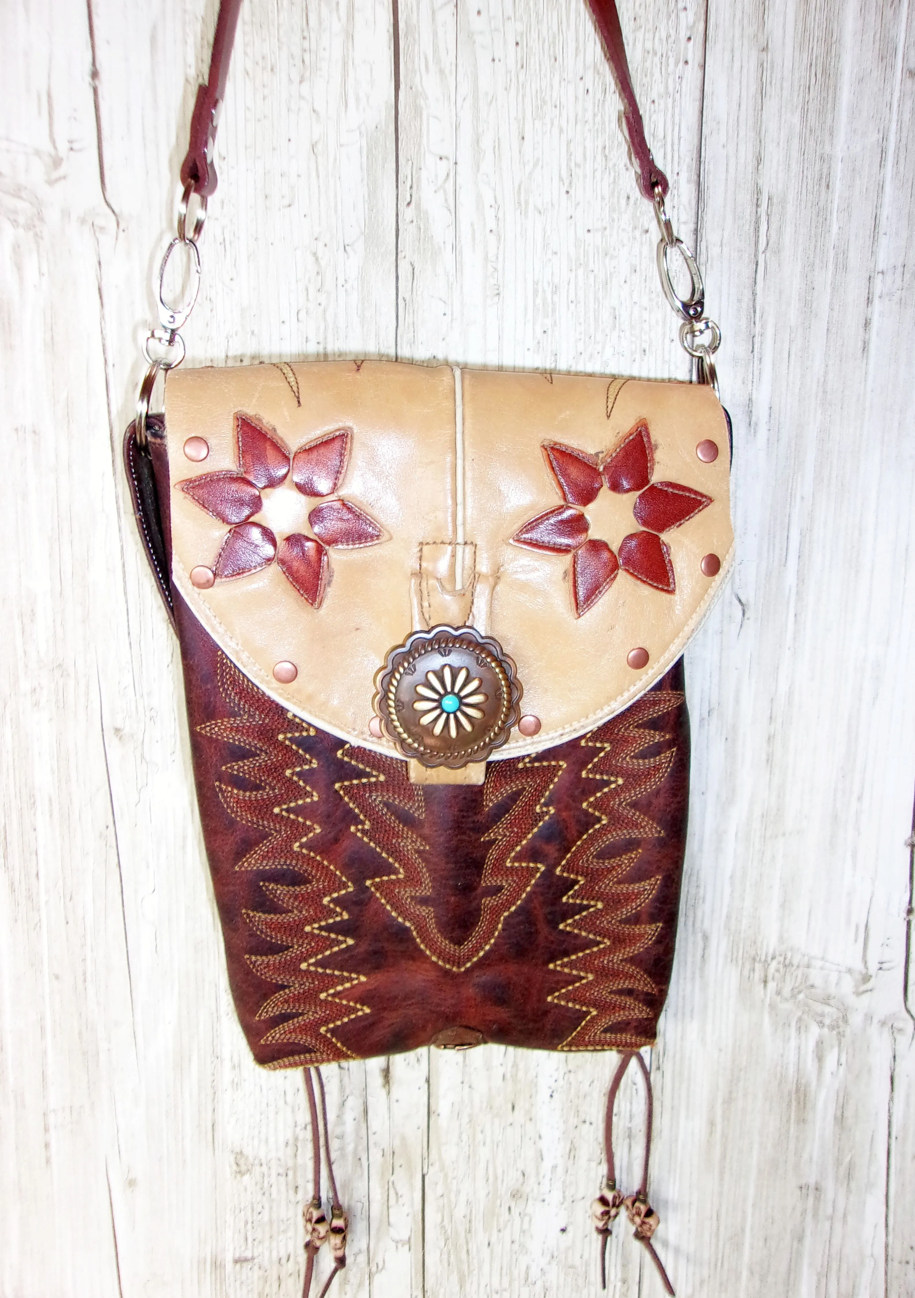 Cowboy Boot Crossbody Hipster Purse HP950