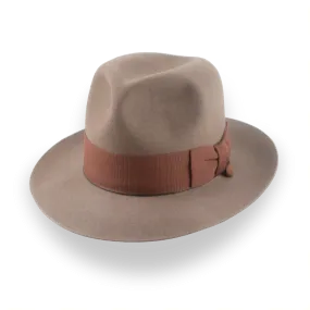 Customizable Light Brown Indy Fedora for Unique Style | The Pharaoh