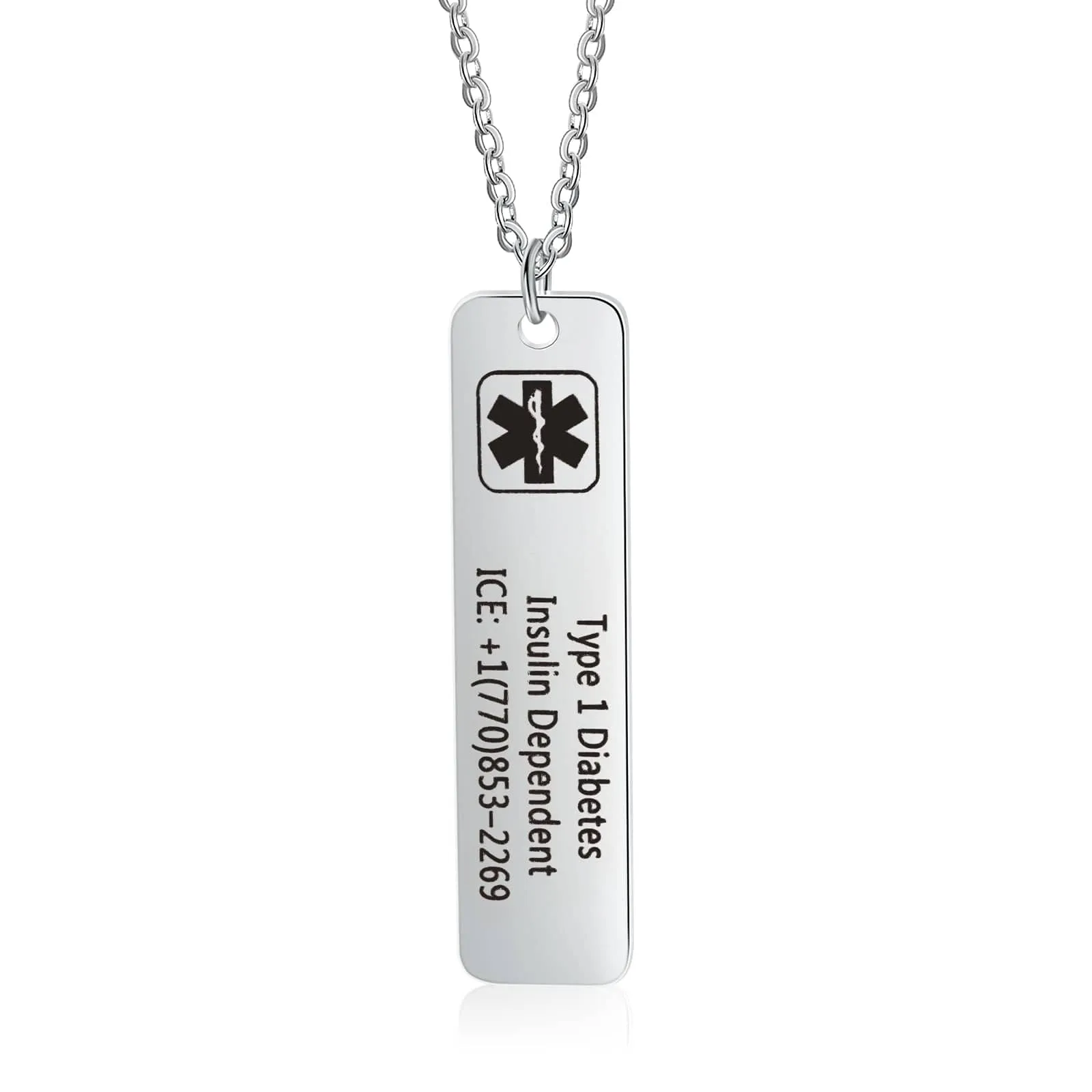 Customized Elegance: Your Personalized Stainless Steel Medical Necklace Guide