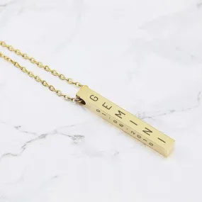 Customized Jewelery Necklace Pendant With Name and Date Engraved Gifts for Women