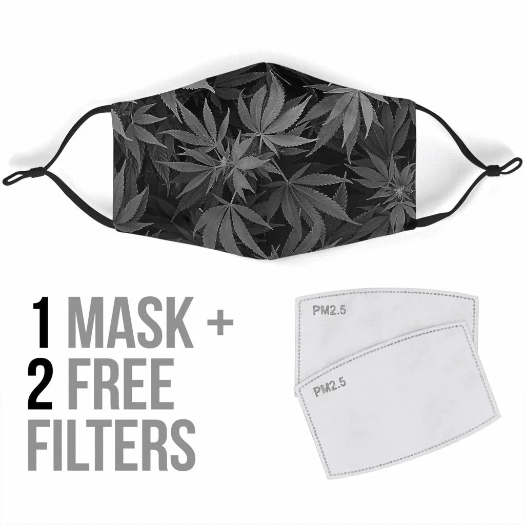 Dank Master OG Black Custom Weed Leaf Face Mask