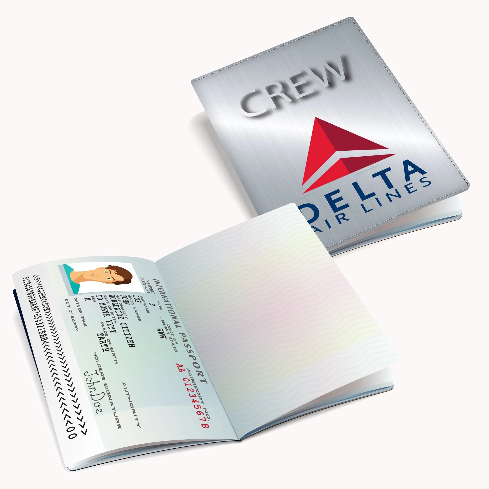 Delta CREW-Passport Cover