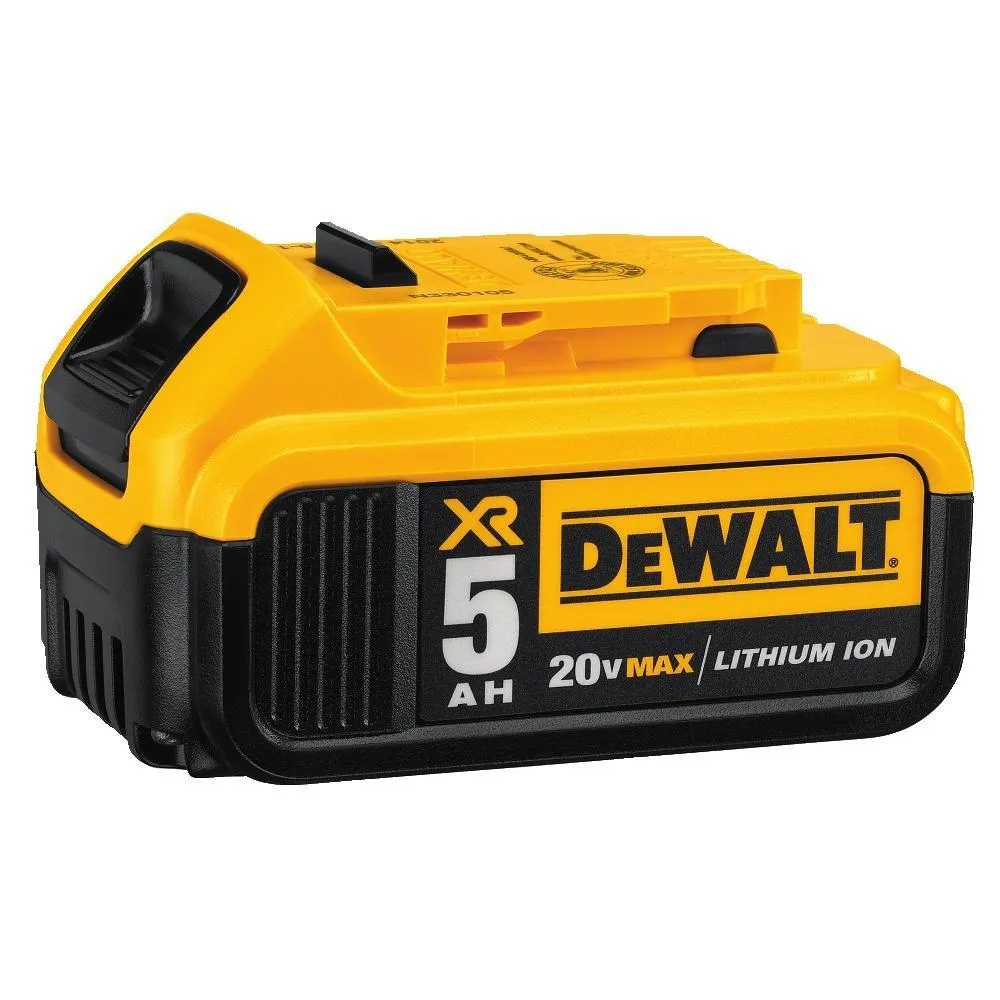 DEWALT 20V MAX Battery and Charger Kit with Bag, 5.0Ah (DCB205CK)