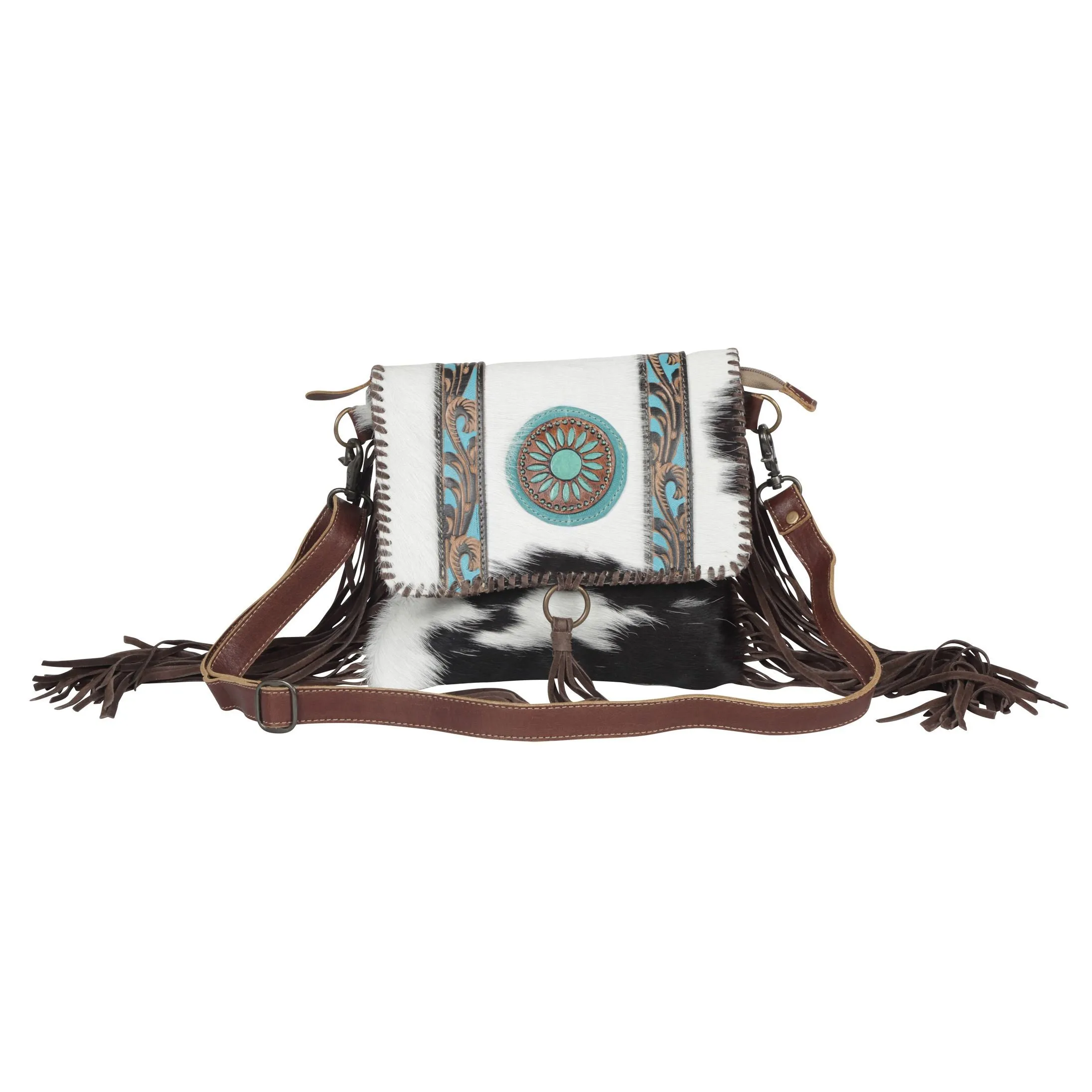 Dream Catchers Leather Fringe Bag