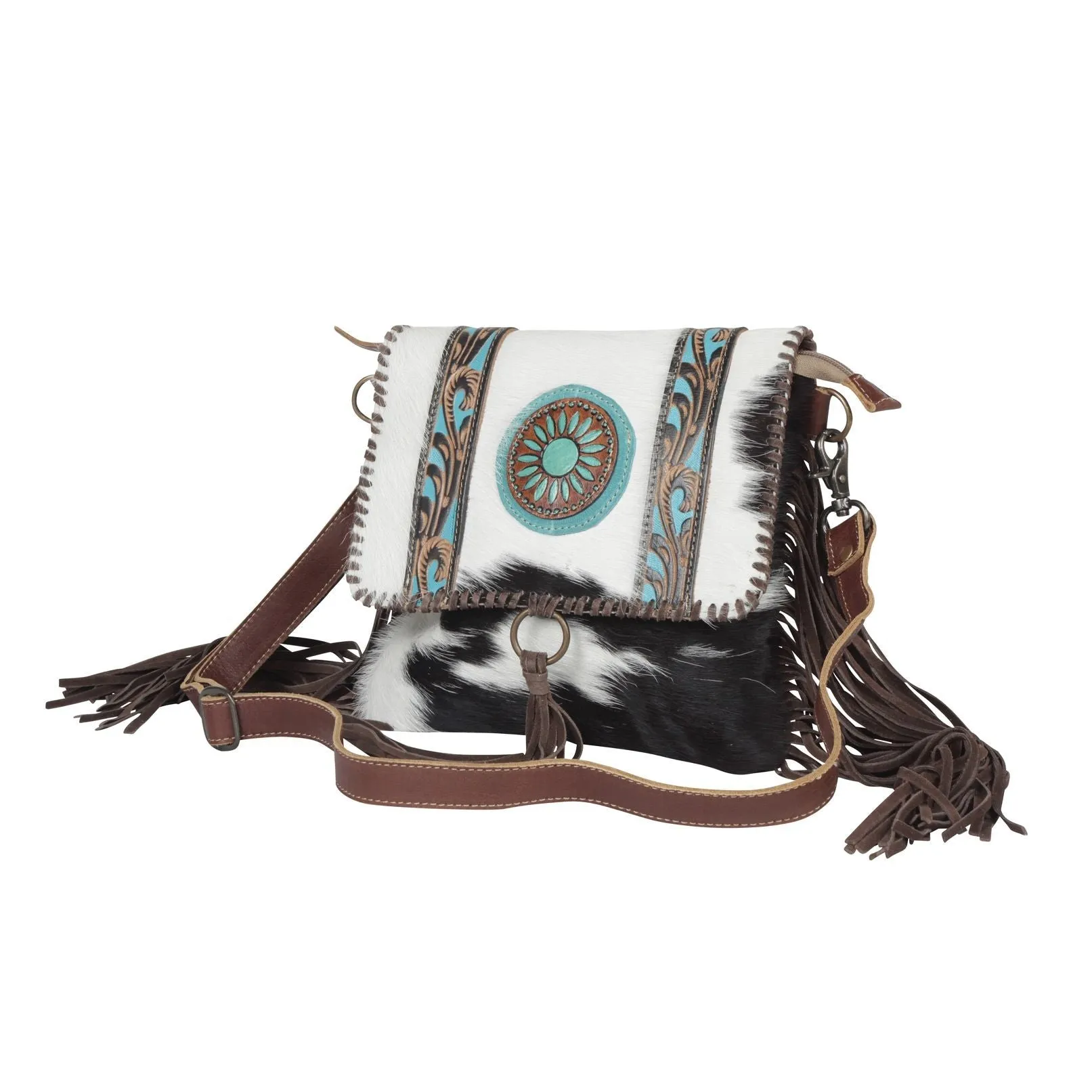 Dream Catchers Leather Fringe Bag