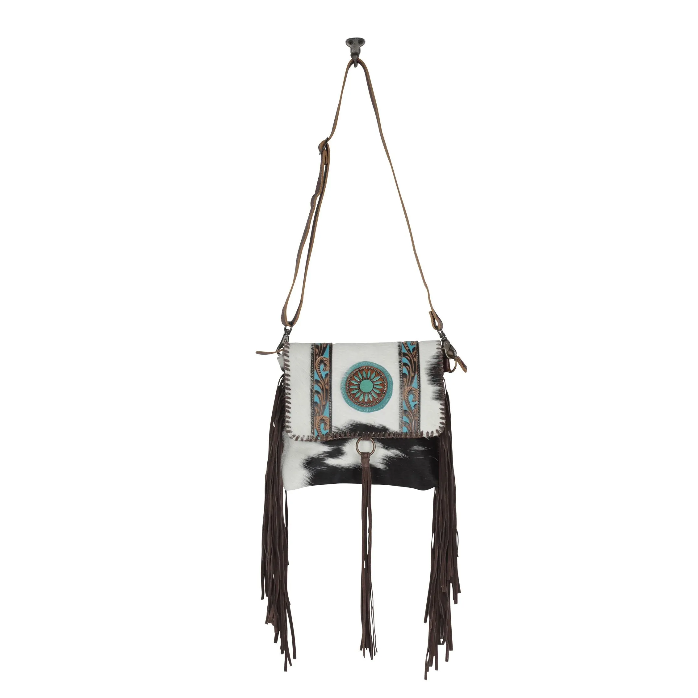 Dream Catchers Leather Fringe Bag