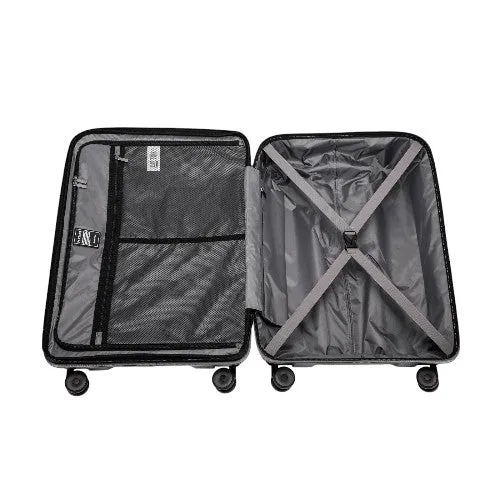 Eagle PP Hard Shell Cabin Expandable Suitcase with TSA Lock and 4 Spinner Wheels - 20"