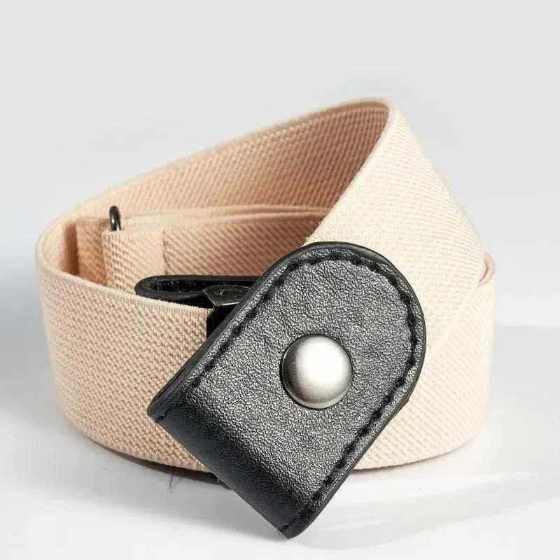 Elastic Waist Belt: Buckle-Free Design for Comfort & Style in 70 characters