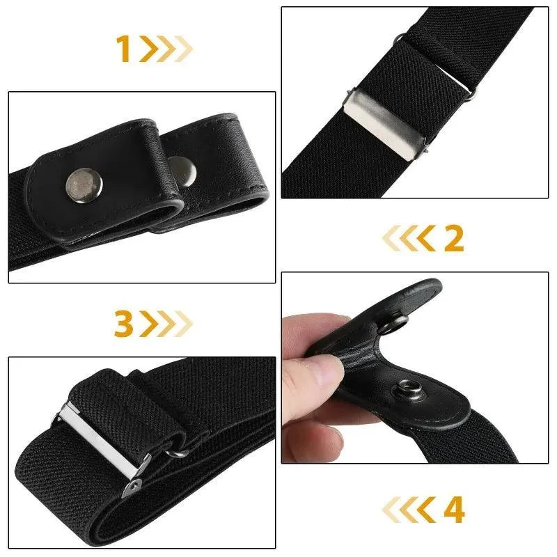 Elastic Waist Belt: Buckle-Free Design for Comfort & Style in 70 characters