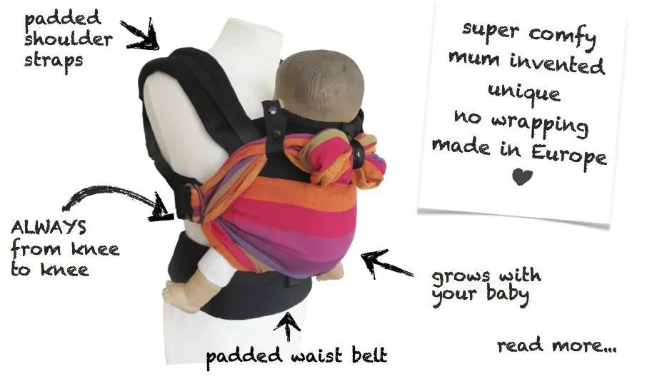 Emeibaby Hybrid Wrap Conversion Baby Carrier - Full Treemei Dark Grey