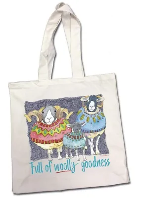 Emma Ball - Cotton Canvas Bag - Full of Woolly Goodness