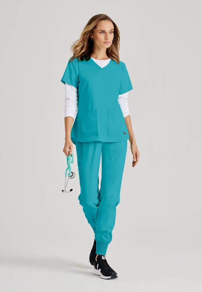 Emma Scrub Top by Grey's Anatomy Spandex Stretch