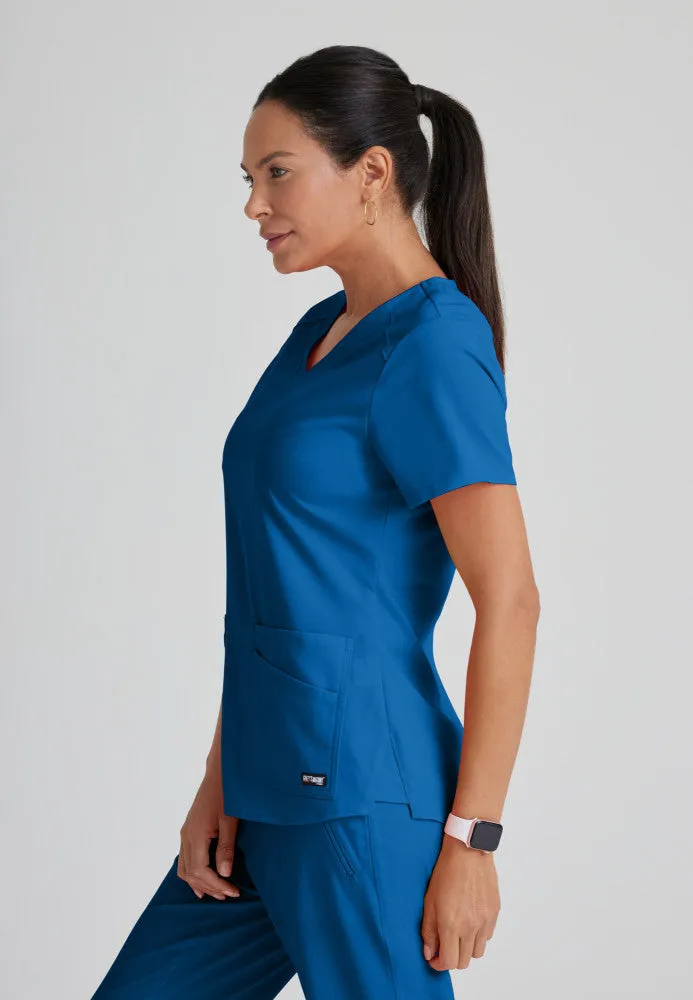 Emma Scrub Top by Grey's Anatomy Spandex Stretch