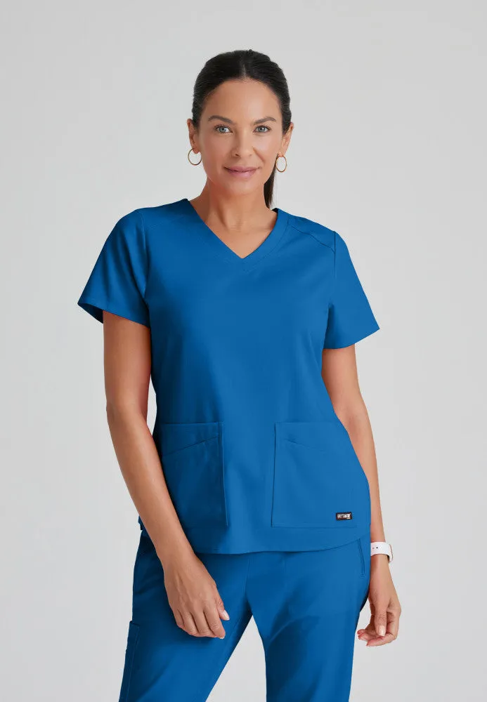 Emma Scrub Top by Grey's Anatomy Spandex Stretch