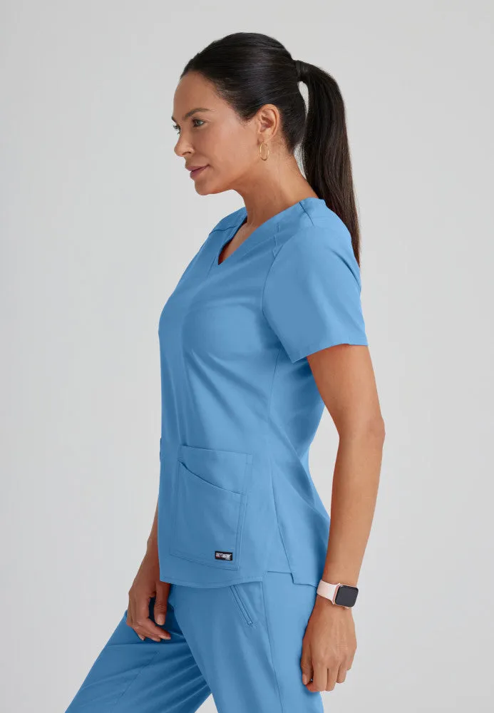 Emma Scrub Top by Grey's Anatomy Spandex Stretch