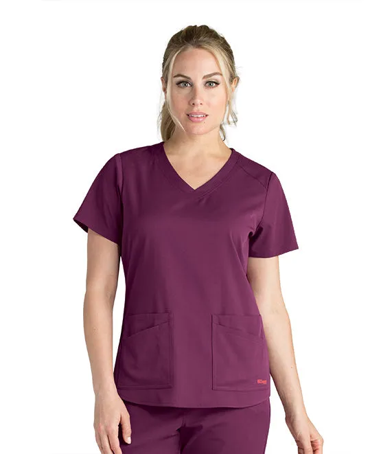 Emma Scrub Top by Grey's Anatomy Spandex Stretch