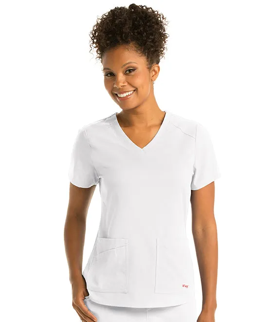 Emma Scrub Top by Grey's Anatomy Spandex Stretch