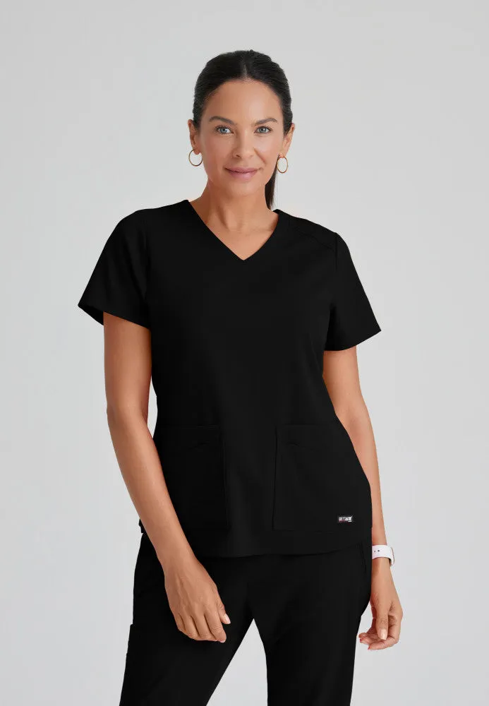 Emma Scrub Top by Grey's Anatomy Spandex Stretch