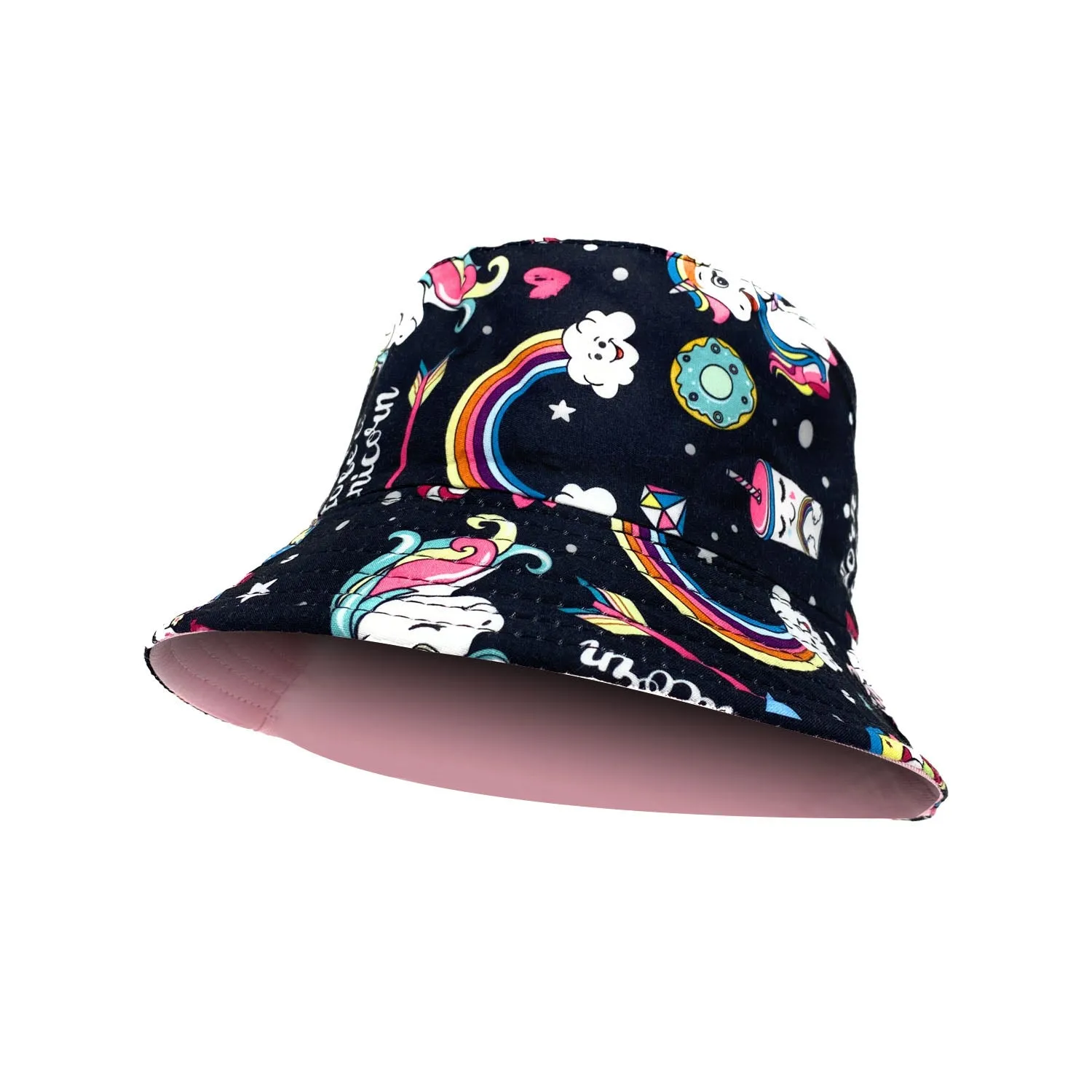 Empire Cove Kids Unicorns Bucket Hat Reversible Fisherman Cap Girls Summer Beach