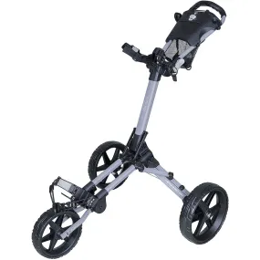 Fastfold Kliq 3-Wheel Push Trolley - Matt Grey/Black