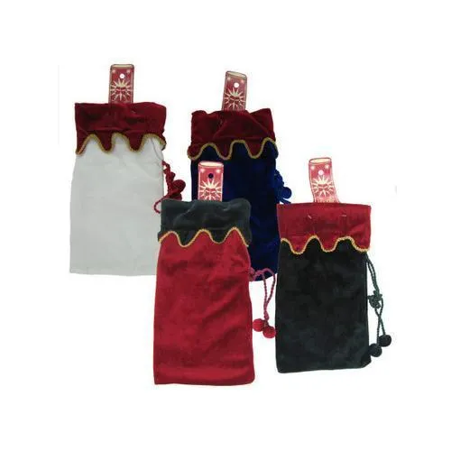 Felt bottle bag assorted colors ( Case of 72 )