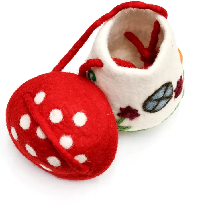 Felt Mushroom Toadstool Bag