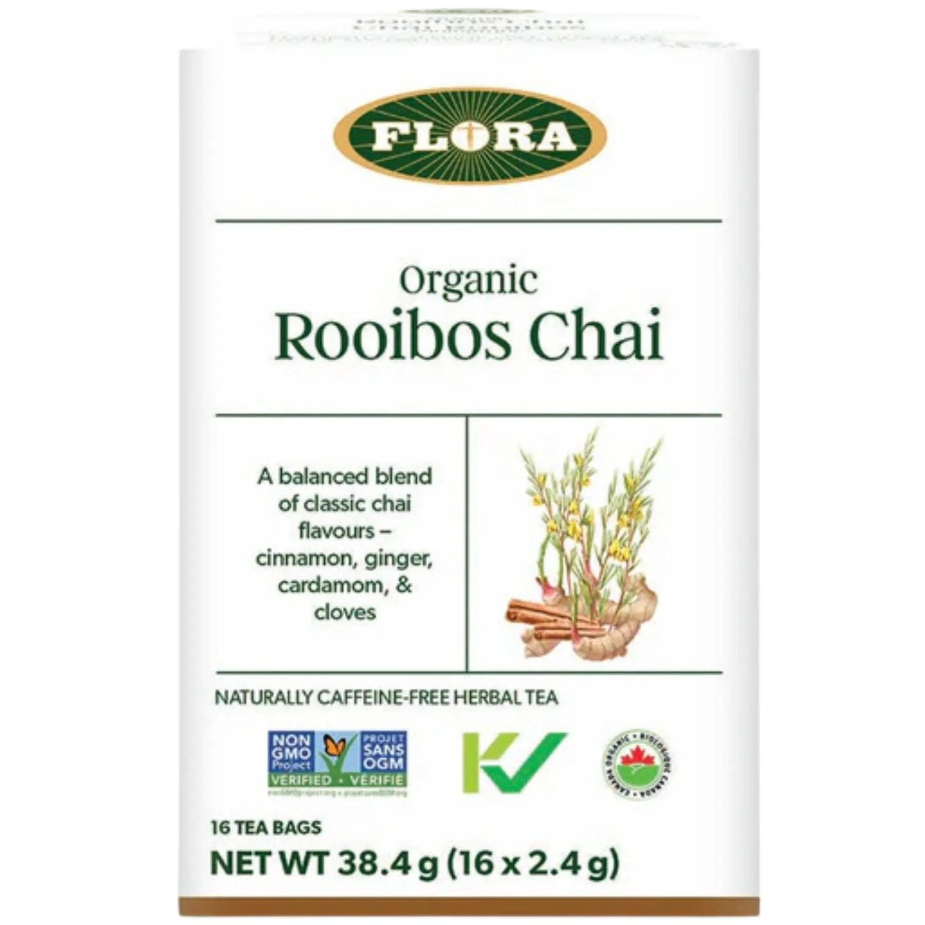 Flora Organic Rooibos Chai Tea 16ct