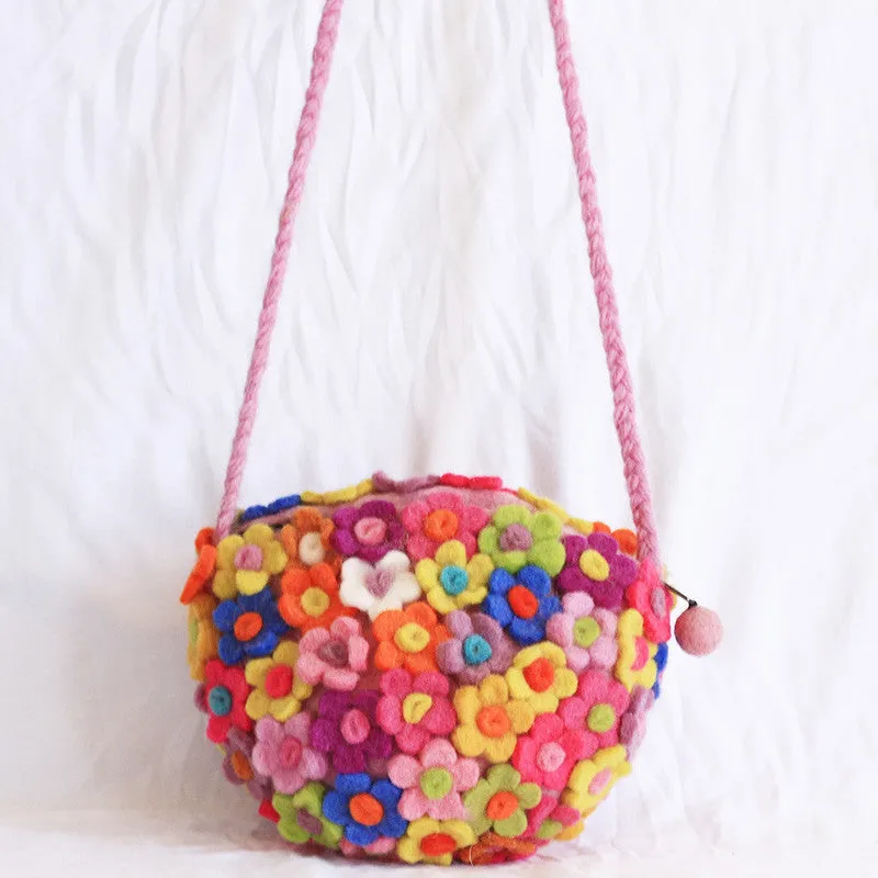 Flower Power Felt Bag