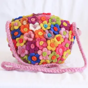 Flower Power Felt Bag