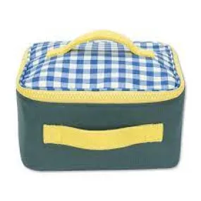 Fluf Square Lunch Bag Blue Gingham