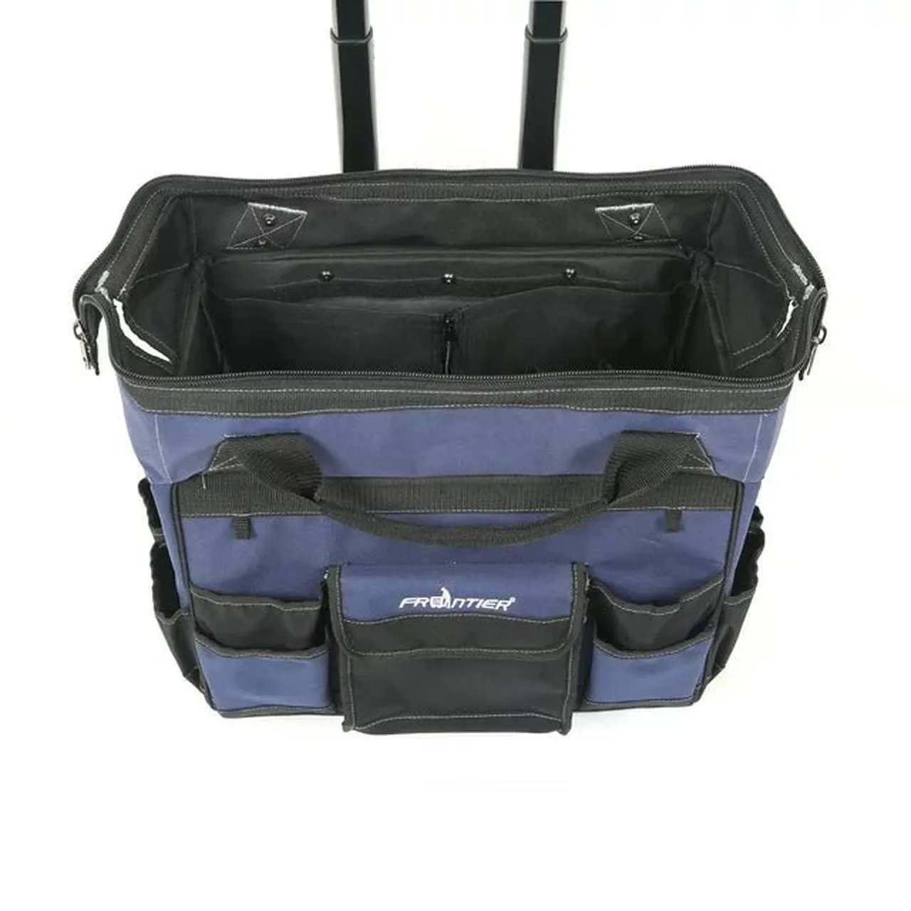 Frontier | 3-Piece Stackable Rolling Tool Bag Combo - 12 Inch Lunch Bag, 12 Inch Zipper Bag, 15 Inch Tool Bag