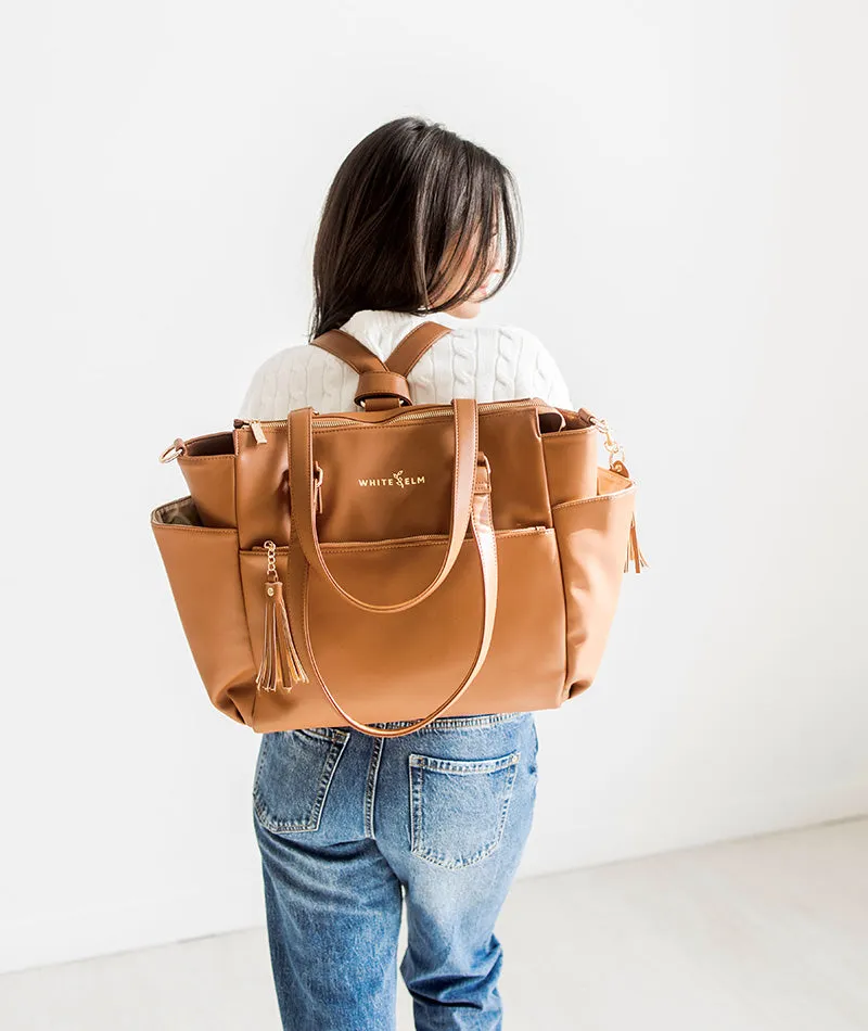 Gemini Convertible Backpack - Caramel