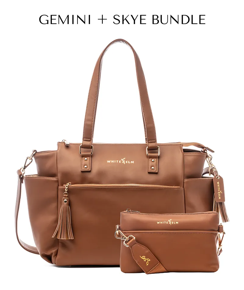 Gemini Convertible Backpack - Caramel