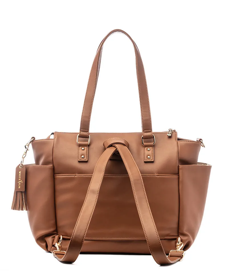 Gemini Convertible Backpack - Caramel