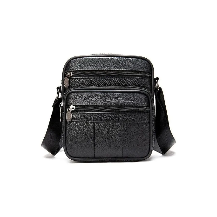 Graceful Exotic Leather Zipper Flap Messenger Bag