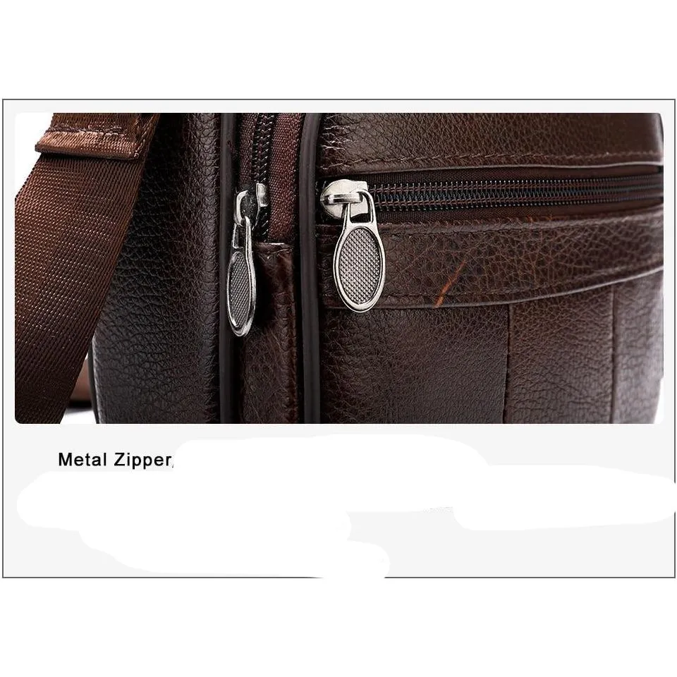 Graceful Exotic Leather Zipper Flap Messenger Bag